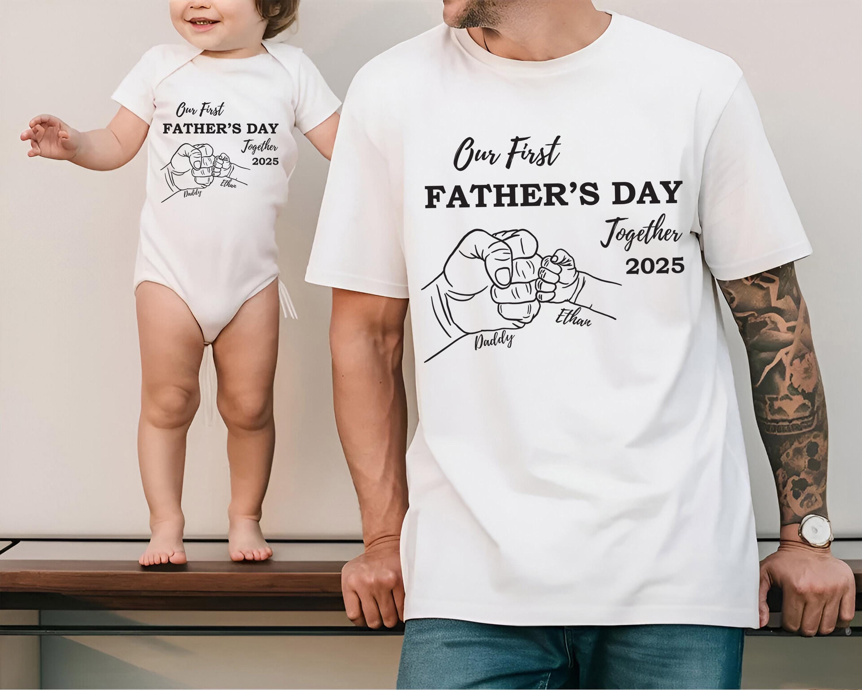 Our First Father's Day Shirt, First Time Dad Gift, Matching Dad