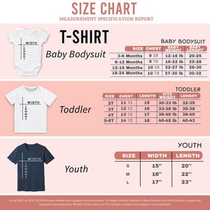 a baby bodysuit size chart with measurements