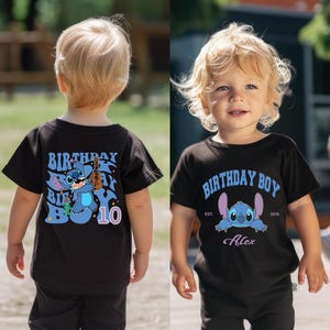 Stitch Birthday Boy Shirt, Disney Custom Birthday T-shirt, Stitch Toddler Birthday Sweatshirt, Stitch Party Gift Tee