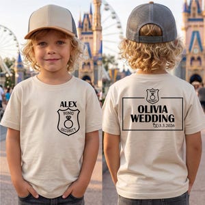 Ring Security Shirt, Custom Toddler Wedding Shirt, Ring Bearer Shirt, Kids Ring Security Shirt, JR Groomsmen Shirt, Wedding Ring T-Shirt