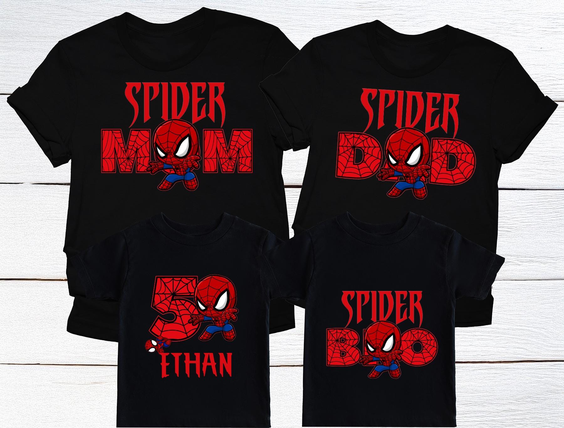 Camiseta de cumpleaños de Spiderman para niño, camiseta familiar de Spider de Disney, camiseta de regalo de fiesta de cumpleaños de Spidey, camiseta de Spider Dad, camiseta de cumpleaños de Spider a juego