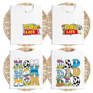 Toy Story Mom Dad Shirt, Disney Mom Life T-Shirt, Toy Story Dad Gift, Disneyland Family Matching Tee, Toy Story Mama Dada Sweatshirt
