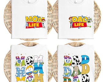 Toy Story mamma pappa t-shirt, Disney mamma liv t-shirt, Toy Story pappa present, Disneyland familj matchande t-shirt, Toy Story Mama Dada tröja
