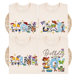 Custom Toy Story Birthday Shirt, Disney Family Birthday T-Shirt, Toy Story Birthday Boy Tee, Disneyland Mom Dad Sweatshirt