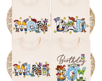 Custom Toy Birthday Shirt,  Family Birthday T-Shirt, Toy Birthday Boy Tee,  Mom Dad Sweatshirt