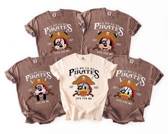 Pirates Shirt, Comfort Colors®  Pirate Cruise T-Shirt, Caribbean Trip Tee,  Cruise Matching Shirts, Cruise Family Trip 2026
