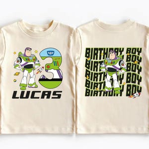 Buzz Lightyear Birthday Shirt, Disney Toy Story Birthday Boy T-Shirt, Toy Story Toddler Birthday Party Tee, Custom Kids Birthday Shirt