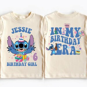 Stitich Birthday Girl Shirt, Disney Birthday Boy Tee, Lilo Stitch Kids Birthday T-Shirt, Disneyland Birthday Trip Gift, Stitch Toddler Tee
