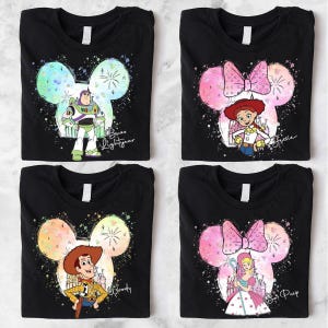 Toy Shirt, Woody and Bo Peep T-Shirt, Buzz Lightyear Sweatshirt, Head Toy Tees, Family Trip Hoodie image 2