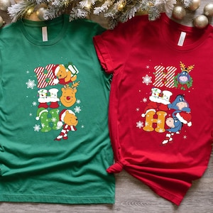 Christmas Winnie the Pooh Shirt, Disney Ho Ho Ho Pooh Shirt, Winnie the Pooh Santa Shirt, Disney Santa Shirt, Disney Christmas Matching Tee