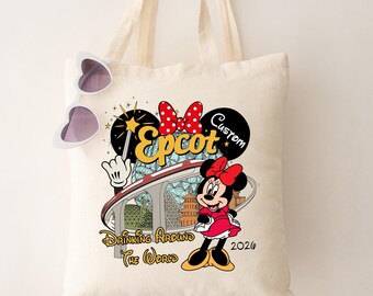 Epcot World Tote Bag, Happiest Place On Earth Tote Bag,  Tote Bag,  Tote Bag, Epcot Tote Bag,  Vacation Bag