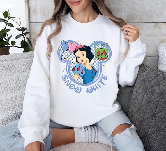 Felpa Biancaneve, Felpa con cappuccio Principessa Disney, T-shirt