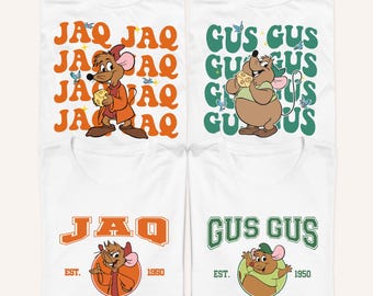 Jaq & Gus Gus Shirt,  Mice T-Shirt, Princess Mouse Tee, Jaq and Gus Gus Sweatshirt,  Mouse Tshirt
