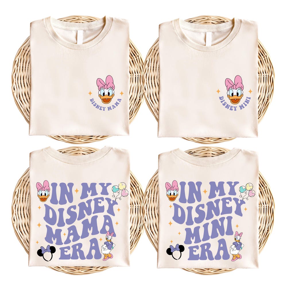 Disney Mom And Daughter T-Shirt, Disneyland Mother'S Day Sweatshirt, Matching Mommy And Me Tee,Mama And Mini Daisy Duck Shirt Theteepulse