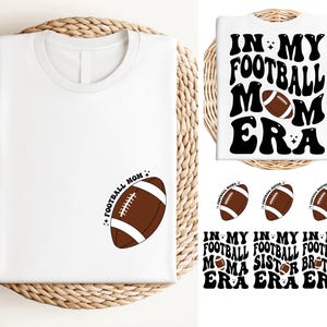 a t - shirt with a football design on it