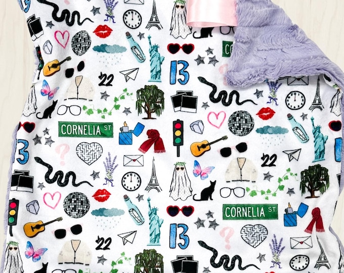 Taylor Lovey Blanket | Pop Star Baby Blanket | Unique Gift for Baby Girl |  Nursery Decor