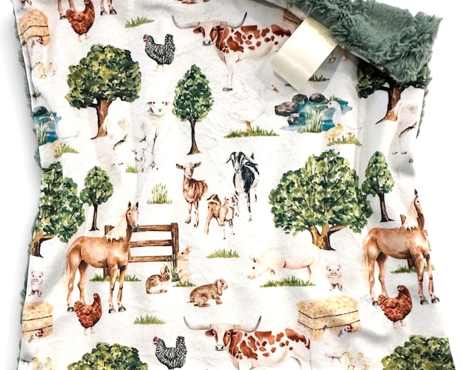 Farm Lovey Blanket: Farm Nursery Decor