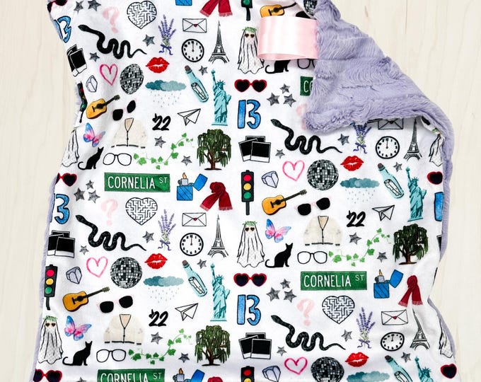 Taylor Lovey Blanket | Pop Star Baby Blanket | Unique Gift for Baby Girl |  Nursery Decor