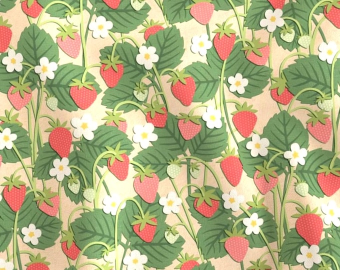 Strawberry Lovey | Soft Minky Blanket for Baby | Nursery Decor | Gift for Baby