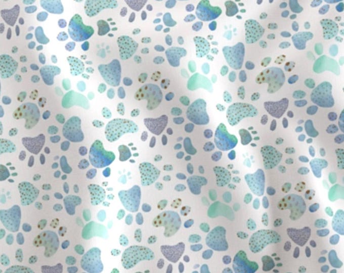 Puppy Paw Print Lovey Blanket | Soft Minky Blanket for Baby |Puppy Nursery Decor | Gift for Baby