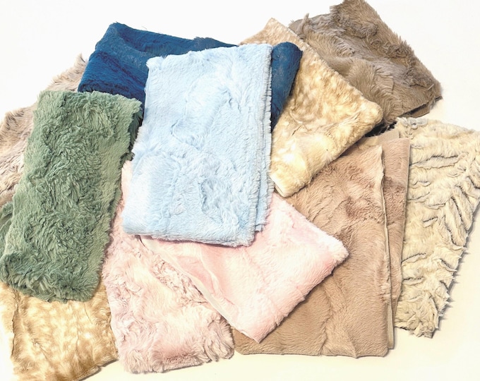 Faux Fur Scraps | One Pound Grab Bag | Luxe Cuddle Scraps | Remnants | Cuttings | Great for Crafts