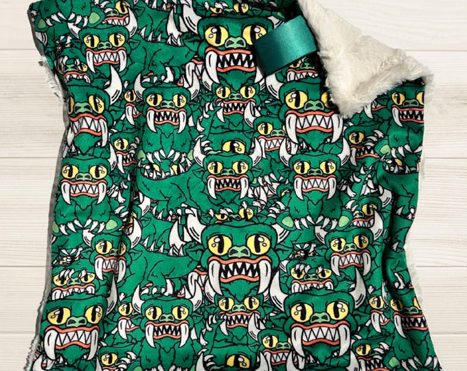 Hodag Minky Lovey | Rhinelander Hodag Baby Blanket | Soft and Cozy Gift for Baby or Toddler
