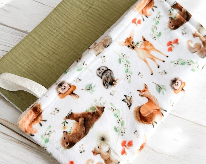 Woodland Animals Burp Cloth Set of 2 | Burp Cloth Pack | Baby Must Haves | Baby Shower Gift