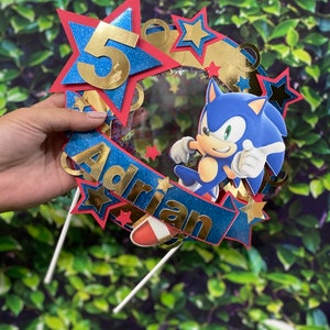 Sonic the Hedgehog Birthday Cake Topper