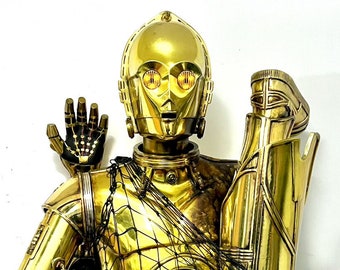 Real chromed C3PO life Size - Star Wars - 1:1 Scale. ANH or ESB version - Prop Kit Easy to build