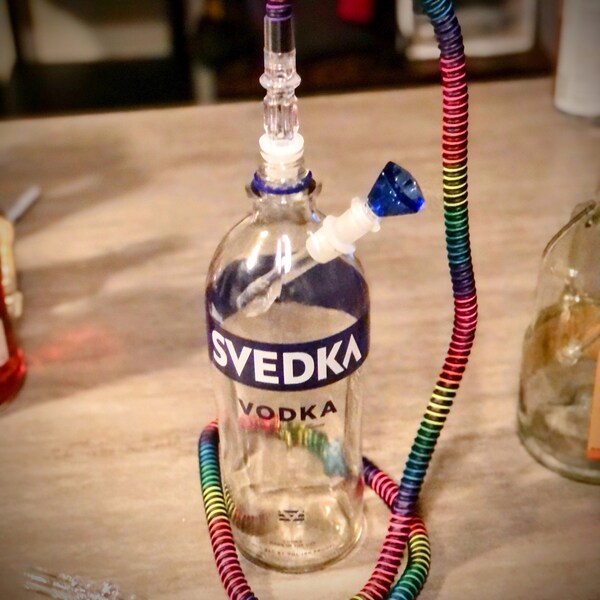 Liquor Bottle Bong Etsy