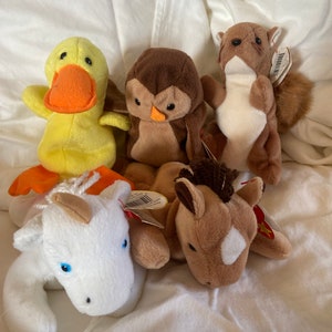 90s Farm Beanie Babies