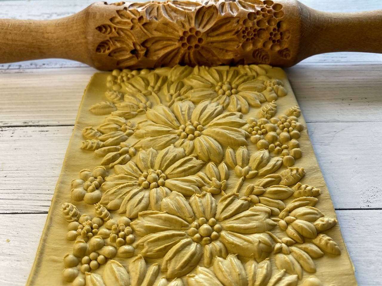 rolling pin,patterned rolling pin, clay rolling pin, sea pat