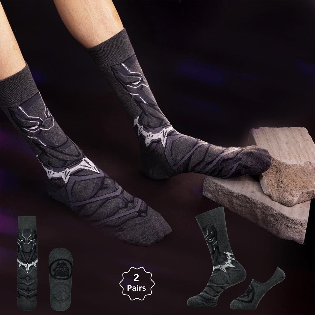 BLACK PANTHER SOCKS Marvels Gifts for Men Crew & Loafer Socks Marvel