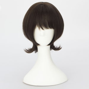 Short Straight Hairpiece with Air Bangs - Full Head Wig