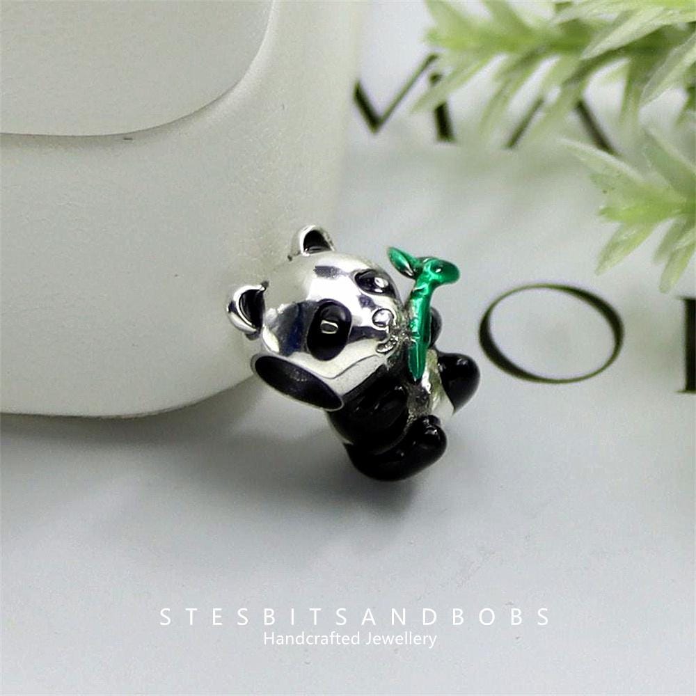 Fit Pandora S925 Sterling Silver Bracelet Charm Cute Panda
