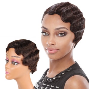 African Short Bob Pixie Cut Human Hair Wig #4 - Real Hairpiece