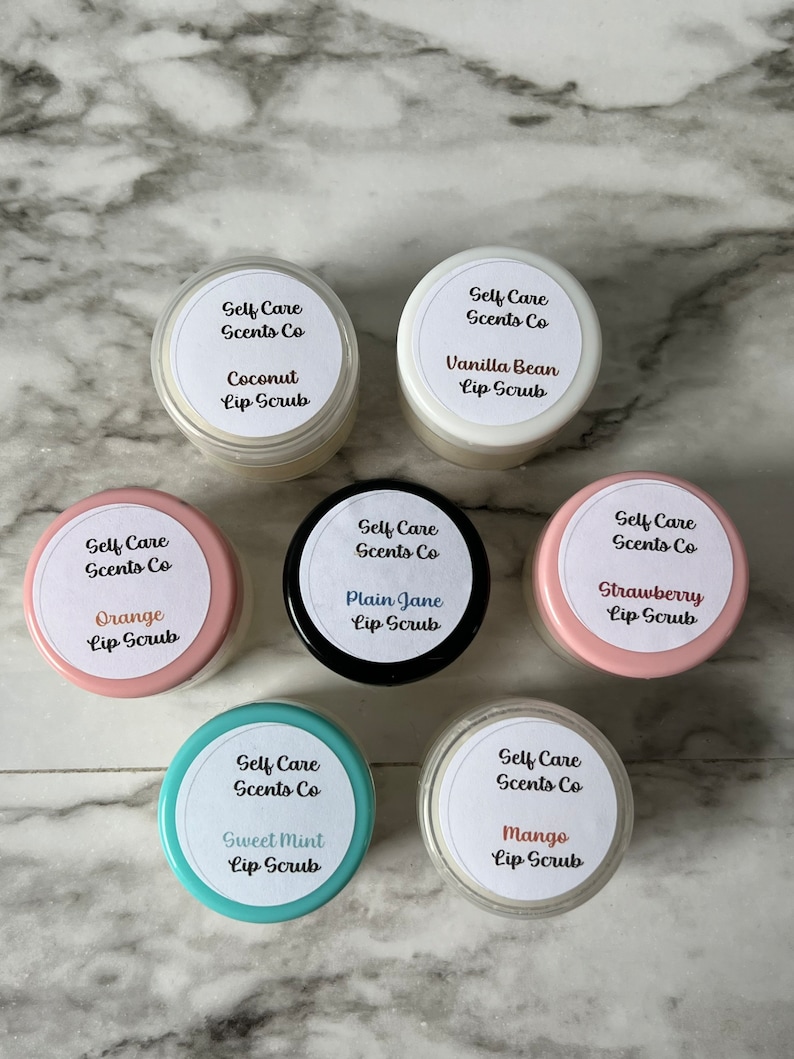 100 Natural Exfoliating Lip Sugar Scrub Etsy