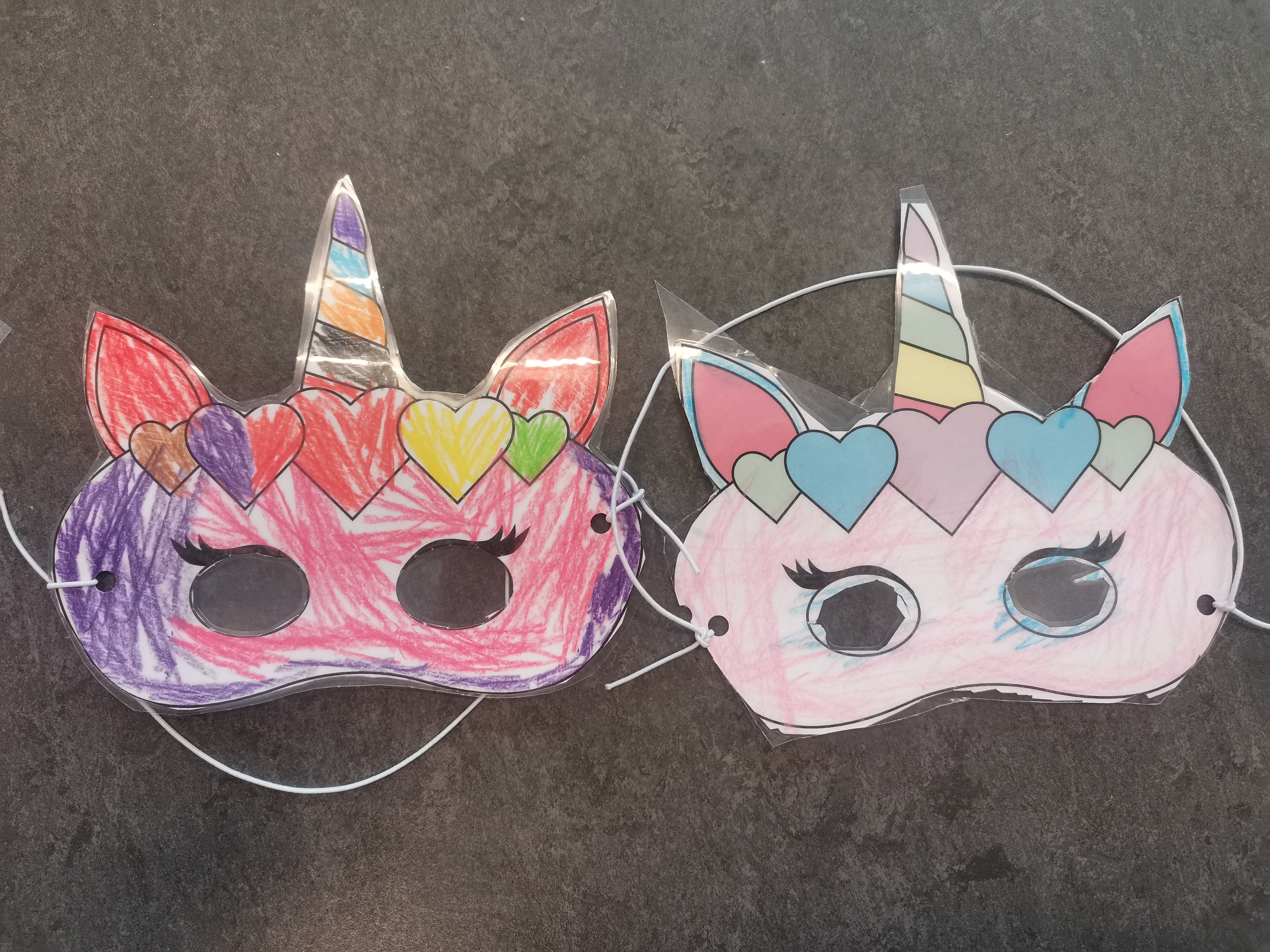 Unicorn Mask Printable Unicorn Costume Rainbow Unicorn Diy Unicorn Mask ...
