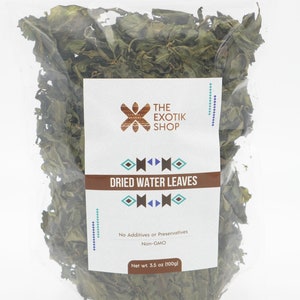 Dried Water leaves/ Talinum fruticosum 3.5oz, No Additives Or Preservatives. Buy 5 get 1 free.