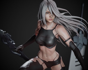 Android girl Resin Figurine | 1/6 & 1/9 Scale | Post-Apocalyptic Gothic Collector Statue