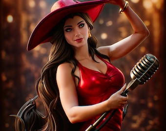 Pauline Resin Figurine | 250mm (9.8in) | Retro Arcade Diva Collector Statue
