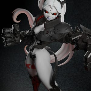 Rebecca Resin Figurine | Cyberpunk Edgerunners Collectible | NSFW Mecha Statue (1/12 to 1/4) UNPAINTED