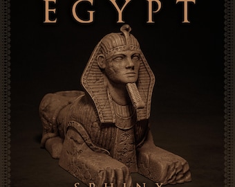 Egyptian Sphinx Wine Bottle Stand 3D printed | Pharaoh Guardian Collector Statue