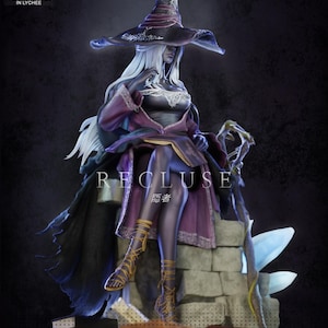 Recluse Unpainted Resin Figurine | 297mm (11.7in) | Arcane Sorceress Collector Statue