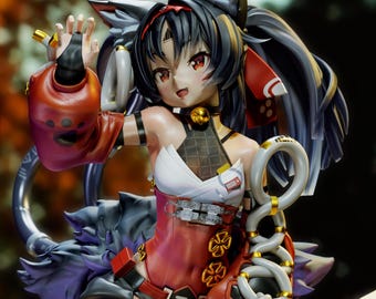 Nekomiya Mana Resin Figurine | Multiple Sizes | Collector Statue | Cat Girl Samurai