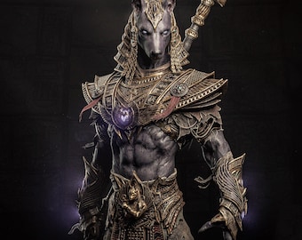 Anubis  Resin Figurine | 1/12–1/6 Scale | Gothic God Collector Statue