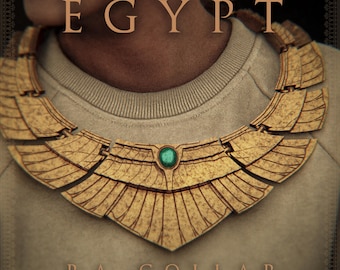 Egyptian Ra Collar Unpainted 3D Printed Jewelery | One Size | Cosplay Jewelry Collector Statue