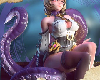 Yidhari | Urban Anomaly Archive | Resin Figurine | Single Size | Tentacled Siren Collector Statue