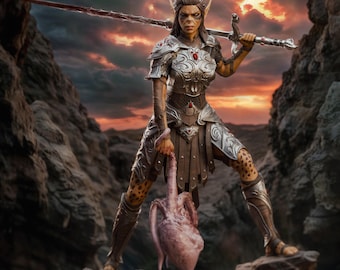 Lae’zel Resin Figurine | 277mm (10.9in) | Githyanki Warrior Collector Statue