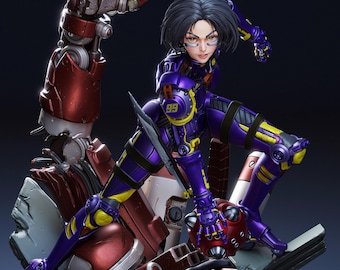Alita Resin Figurine | 1/6 & 1/9 Scale | Cyberpunk Warrior Collector Statue